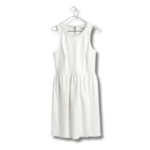 Madewell Fringed Afternoon Dress S Sleeveless Fringe White Summer Resort Spring